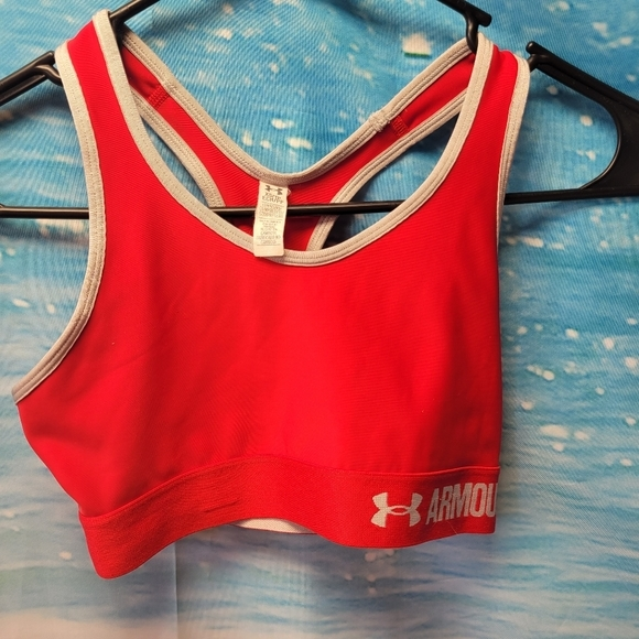 Under Armour Size‎ XS Compression Red Sports Bra - Picture 1 of 3